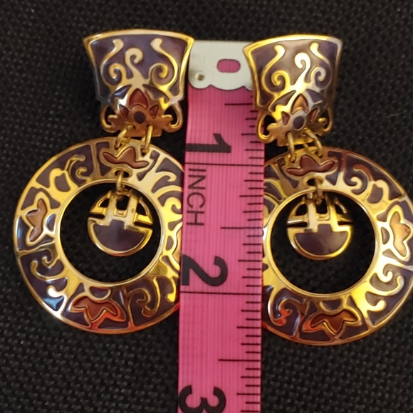 SOLD....Edgar Berebi Hoop Earrings - Picture 4 of 6